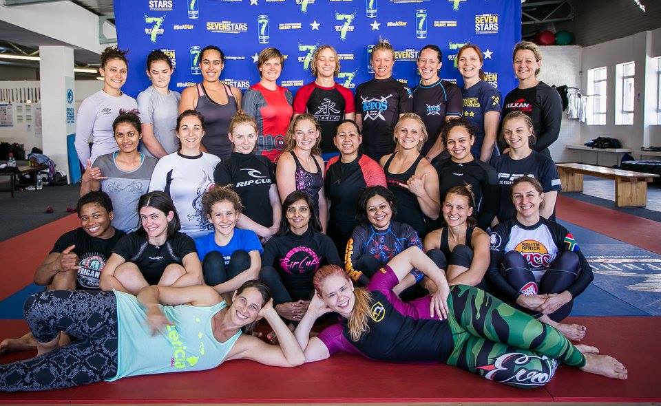 Group photo of South African women at a SAGIG no-gi event